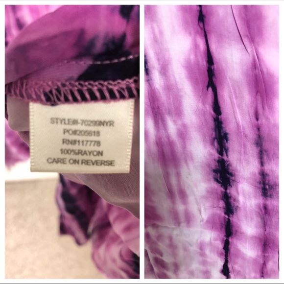 Lovestitch Magenta Tie Dye Boho Long Dress NWT - Picture 3 of 4